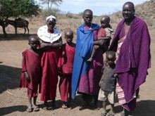Massai-Familie